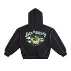 RONALDO CONTRAST STITCH BOXY HOODIE