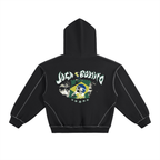 NEYMAR JR CONTRAST STITCH BOXY HOODIE