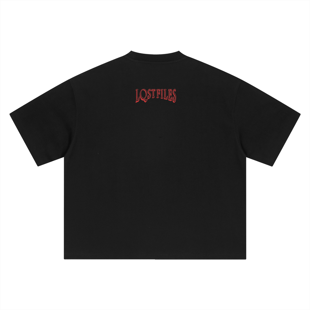 "ENTERTAINED?" BOXY OVERSIZED T-SHIRT