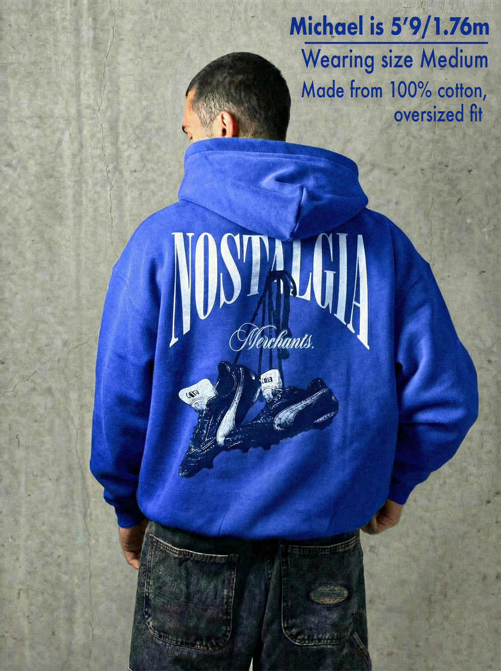 COBALT BLUE NOSTALGIA MERCHANTS HOODIE