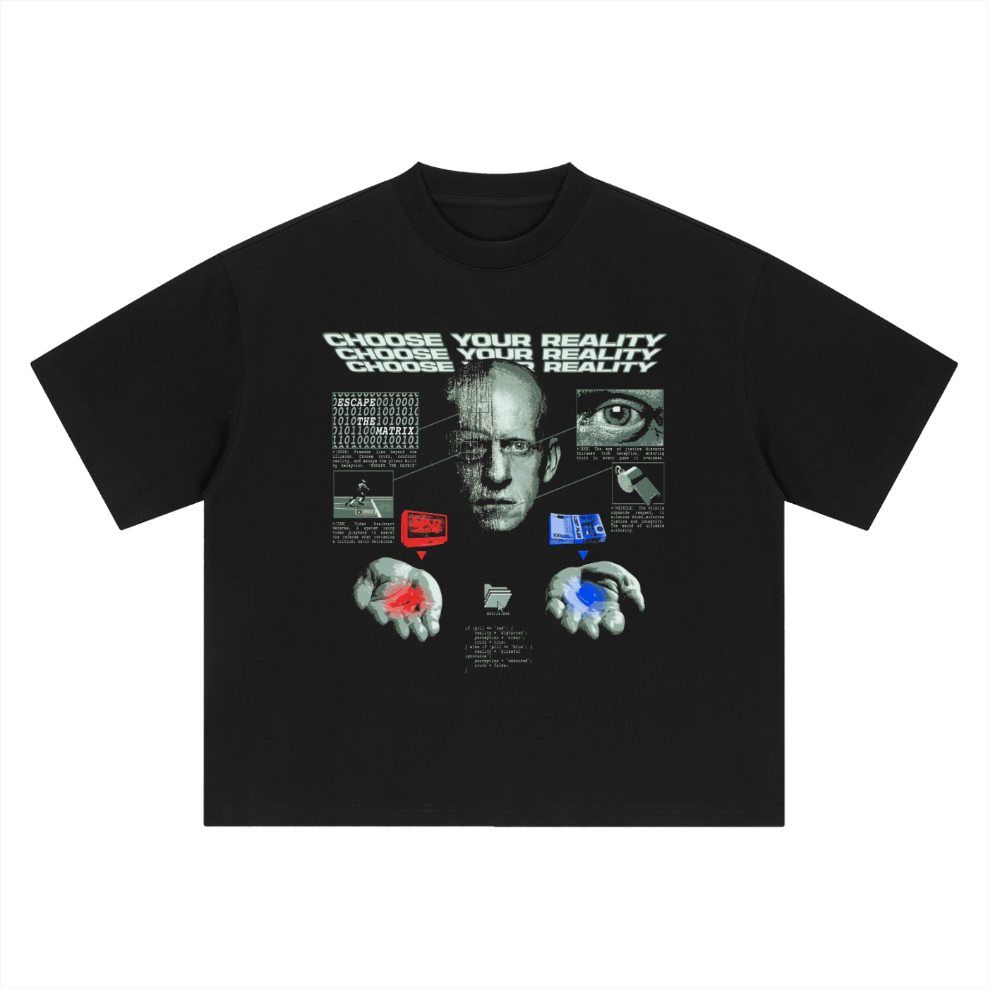 "MATRIX" BOXY OVERSIZED T-SHIRT