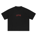 "ENTERTAINED?" BOXY OVERSIZED T-SHIRT