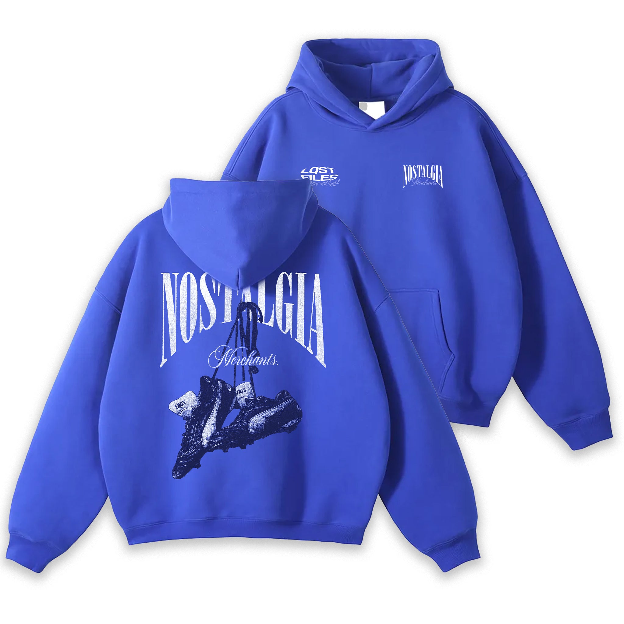 COBALT BLUE NOSTALGIA MERCHANTS HOODIE
