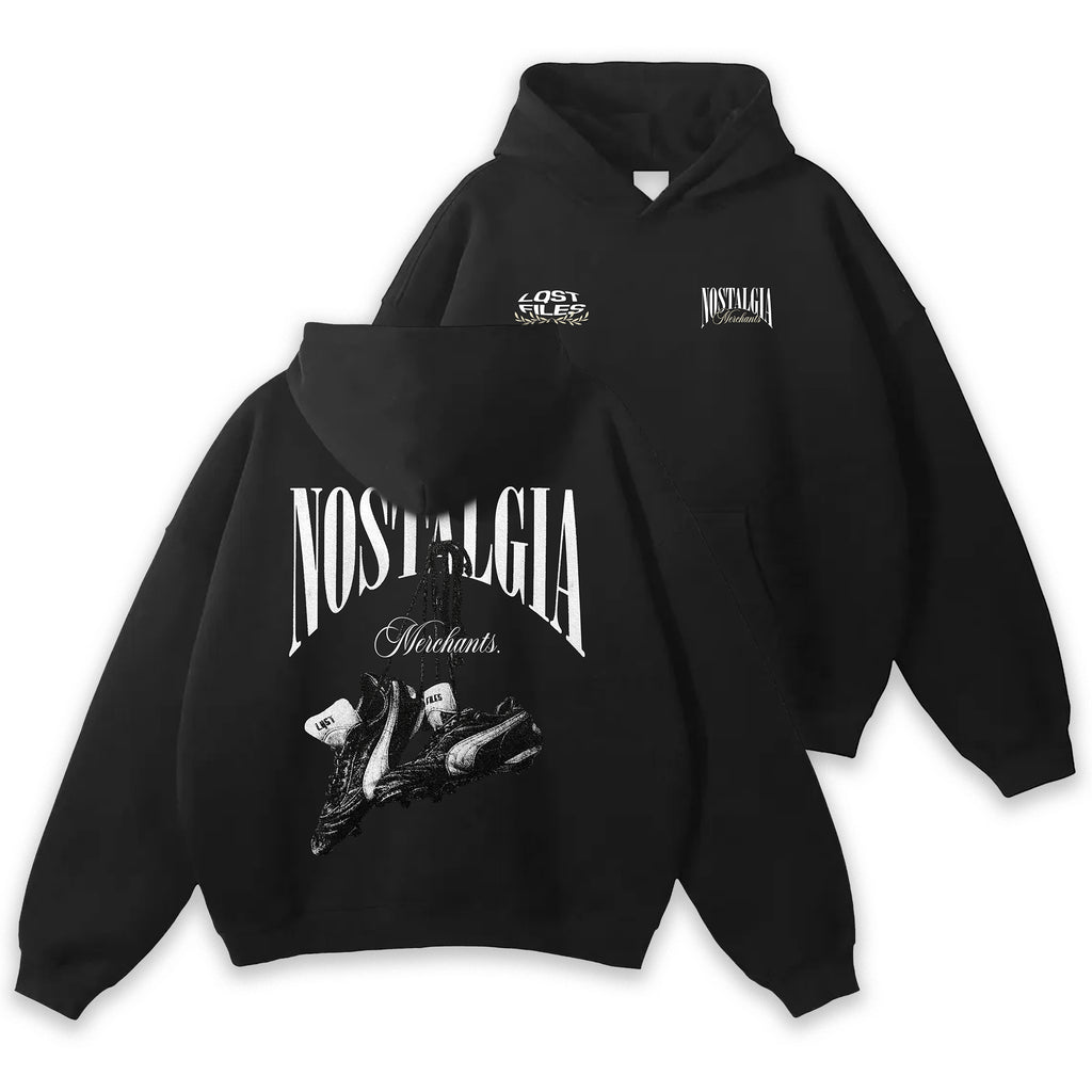 JET BLACK NOSTALGIA MERCHANTS HOODIE