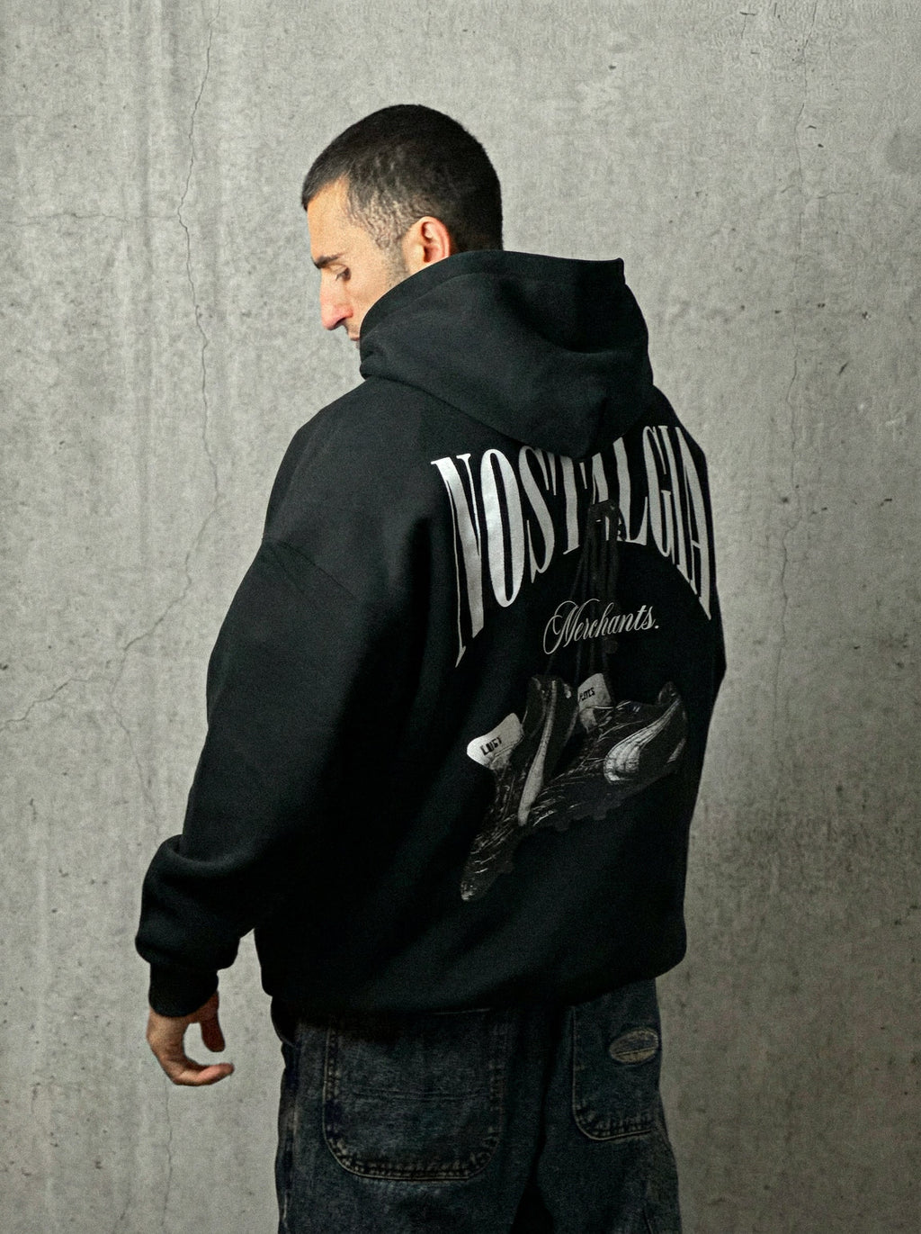 JET BLACK NOSTALGIA MERCHANTS HOODIE