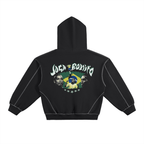 RONALDINHO CONTRAST STITCH BOXY HOODIE