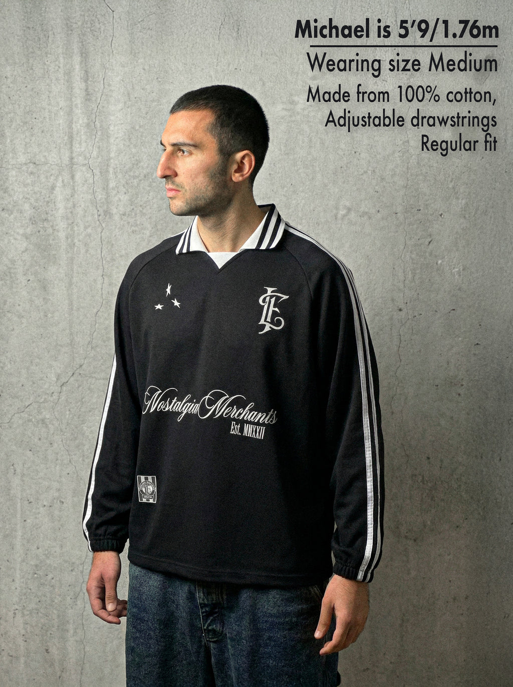 BLACK NOSTALGIA MERCHANTS POLO