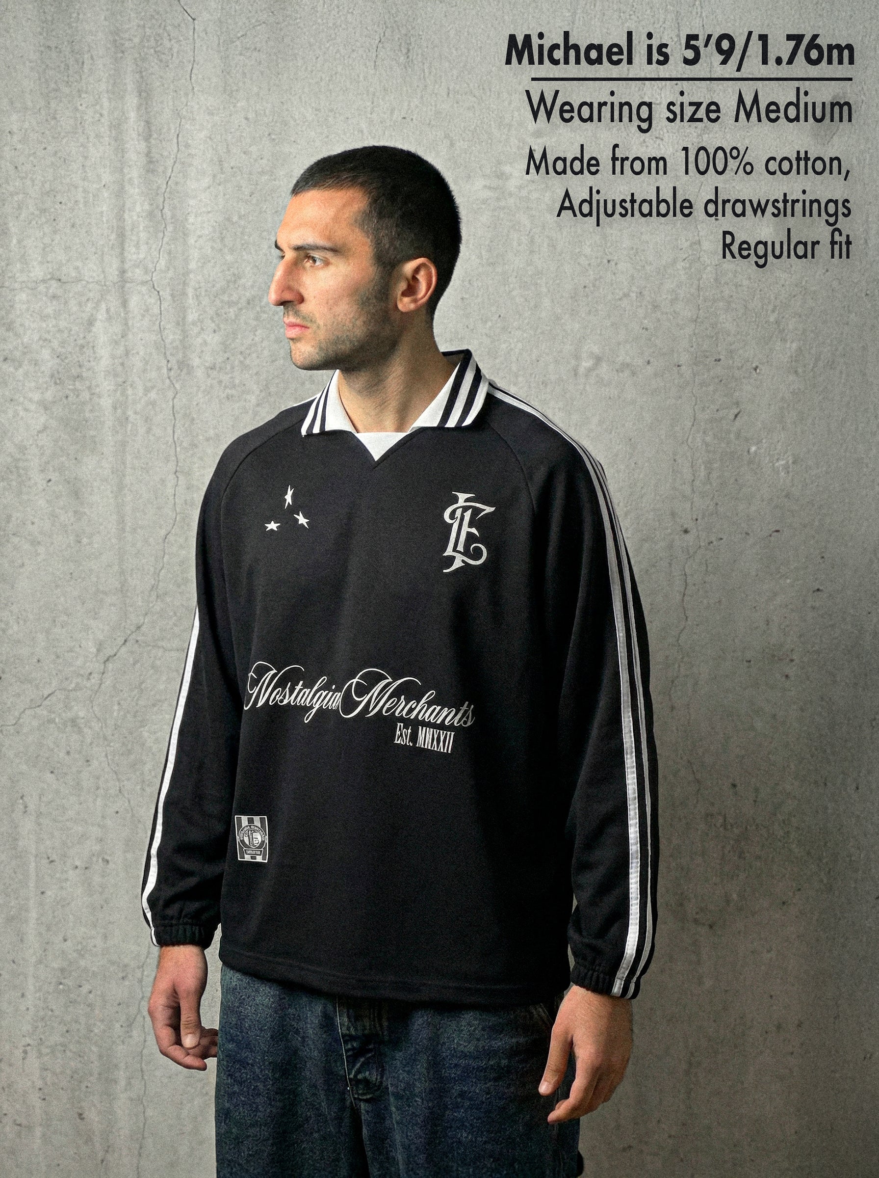 BLACK NOSTALGIA MERCHANTS POLO