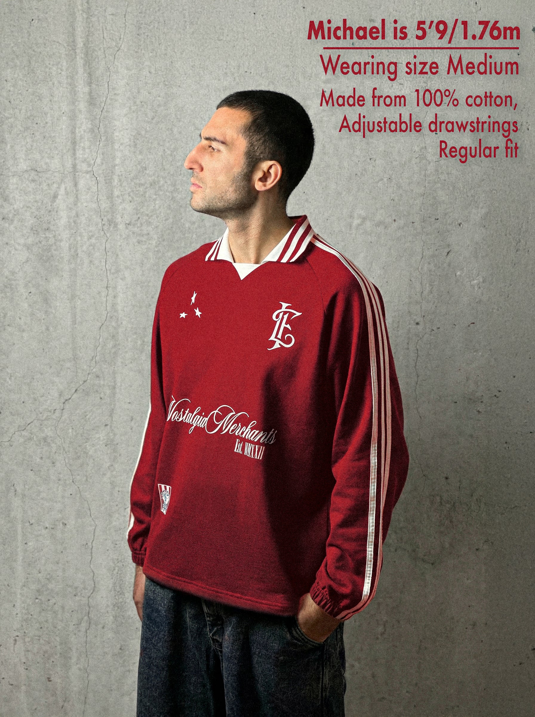 RED NOSTALGIA MERCHANTS POLO